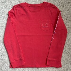 Girls size XS(5-6) Vineyard Vines Long Sleeve whale Tee